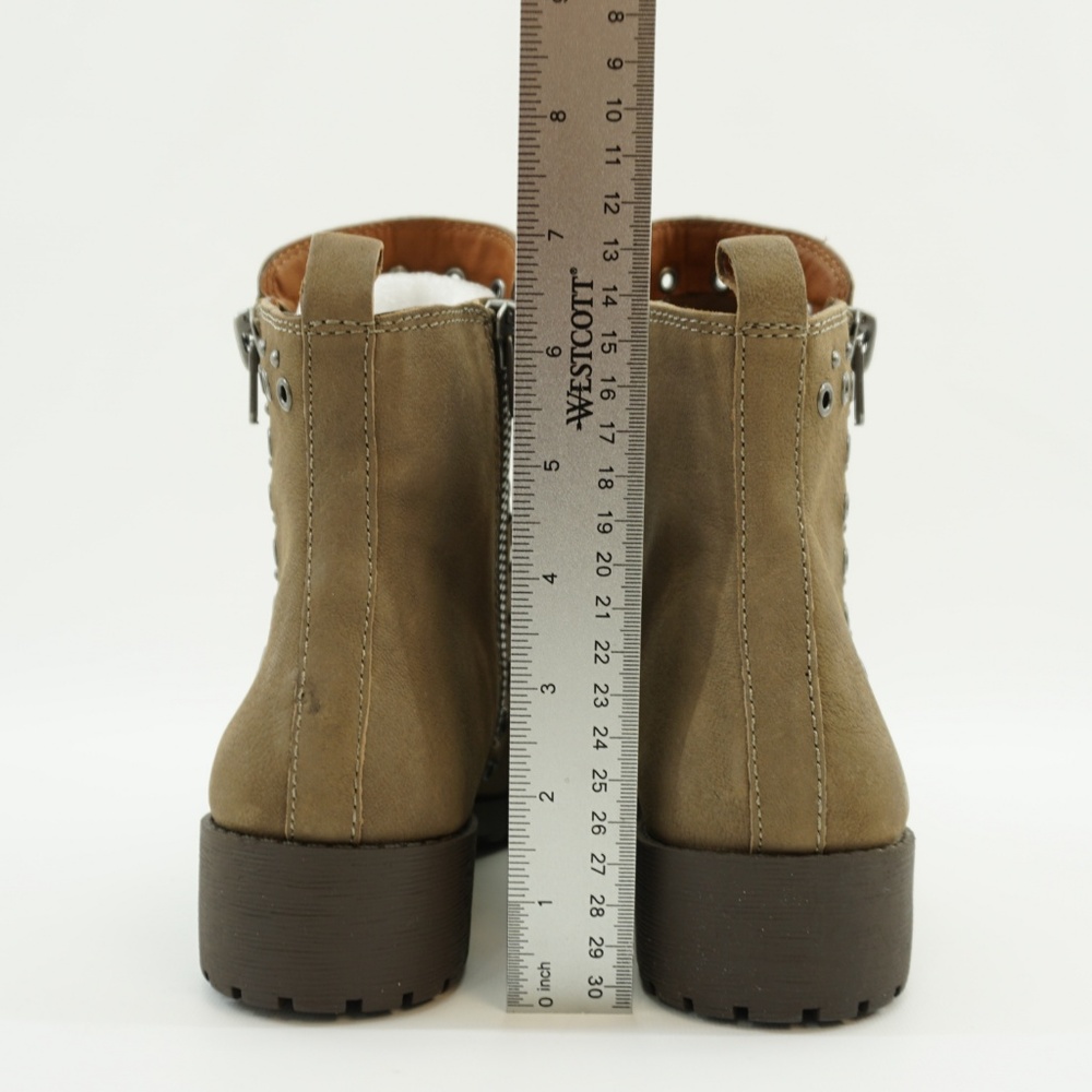 Lucky Brand Grommet Ankle Boot Bootie Taupe 10 - Picture 6 of 8